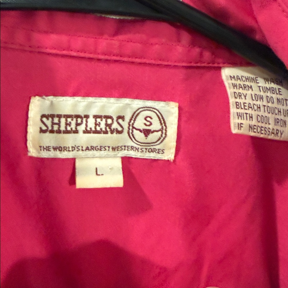 MSHEPLERS Vintage short Sleeve Shirt large - Picture 2 of 4